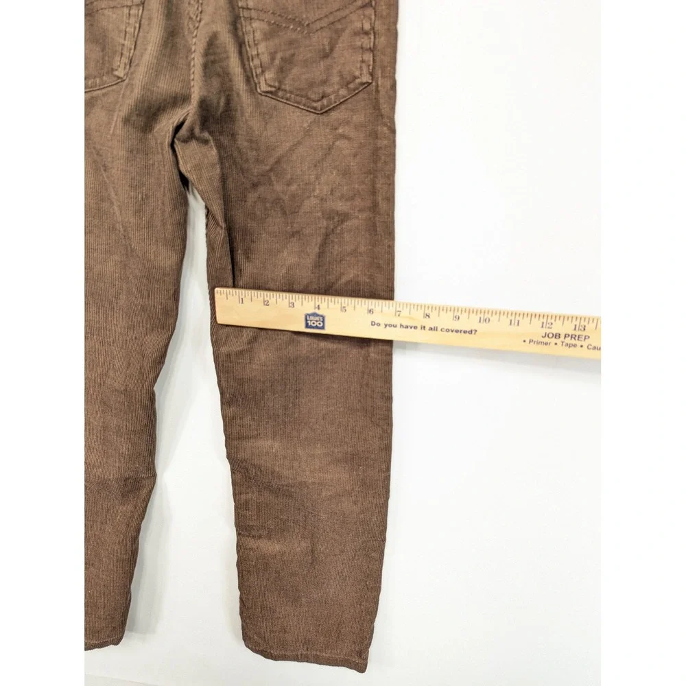 Boys Sears Perma‎ Prest Corduroy Pants Brown Size 10 Regular